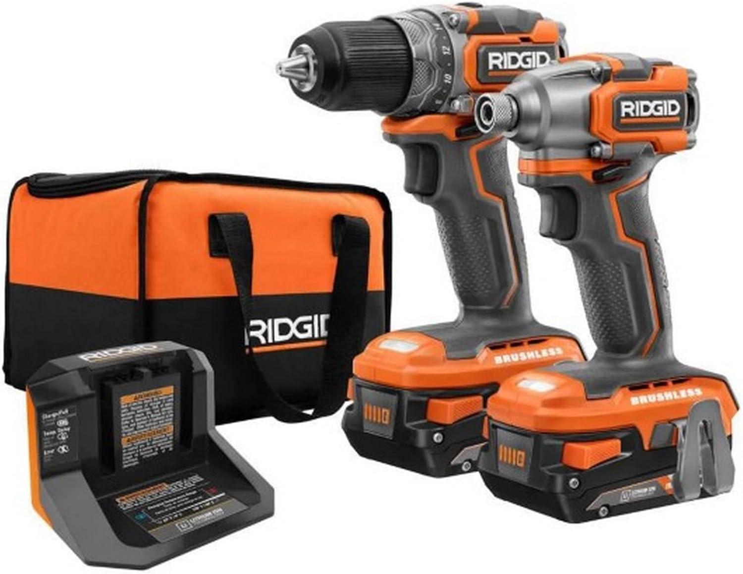 RIDGID 18V Brushless 1/2" Drill/Driver Kit